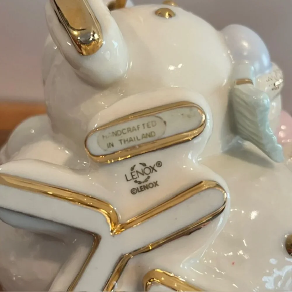 Pair of Lenox “Skating by Candlelight” 3 Snowmen Candle Holders